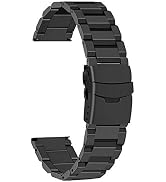 Juntan 18mm 20mm 22mm 24mm Classic Stainless Steel Watch Band Silver Black Brushed Metal Watch St...