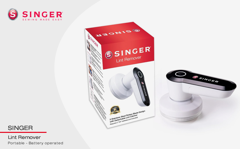 SINGER Compact Fabric Shaver and Lint Remover