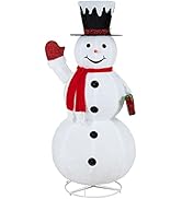 Shintenchi 6 FT Holiday Led Lighted Snowman Christmas Decorations for Outdoor Yard Garden Home La...