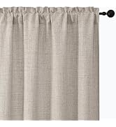 Aiyufeng Faux Linen Texture Curtains for Living Room 63 Inch Length 2 Panels, Airy Soft Farmhouse...
