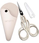 HITOPTY Little Sewing Scissors, Sharp Tip Precision Scissor for Craft Needlework Embroidery Cross...