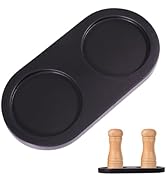 beinkmake Pepper Grinder Holder Salt and Pepper Mill Tray Inner Dia 2.2 Inch Wood Mill Rest Peppe...
