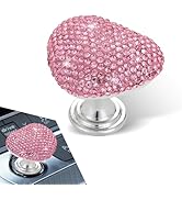Dogary Bling Car One-Bouch Start Button, Heart-Shaped Push-to-Start Rocker Lever, Engine Start/St...
