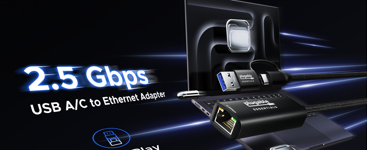 2.5Gbps USB A/C to Ethernet Adapter