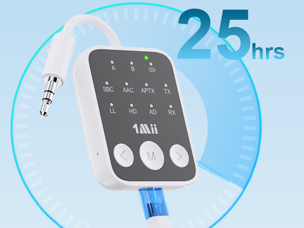 long battery life bluetooth audio transmitter