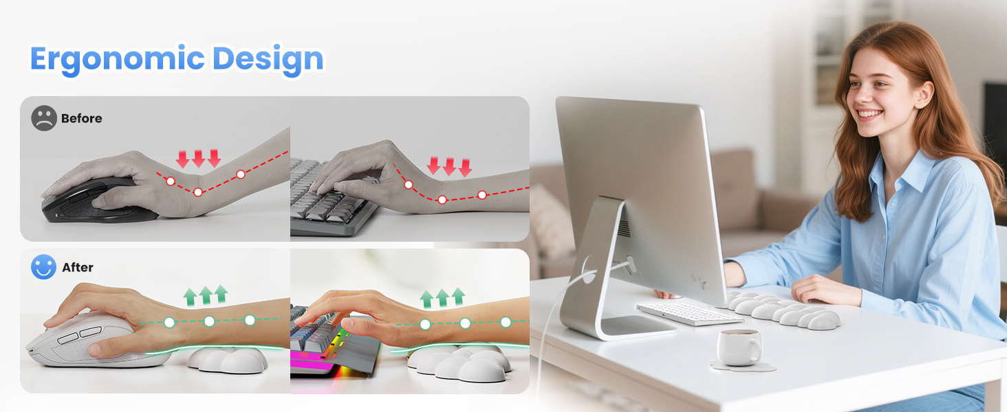 Cloud Keyboard Wrist Rest