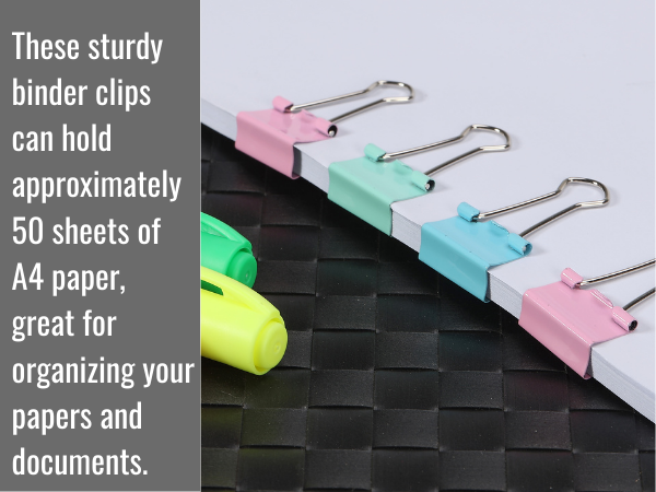 Mr. Pen- Pastel Binder Clips