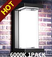LEDMO LED Outdoor Porch Modern Wall Light with American mounting Plate Wall Mount Sconce 6000K Co...