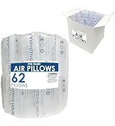 Innovative Haus 62 Count 4x8 Air Pillows for Filling Void in Package. Cushioning Stuffer for Ship...
