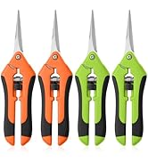 4 Pack Garden Pruning Shears, Stainless Steel Shears, Gardening Shears Scissors Pruning Shears fo...