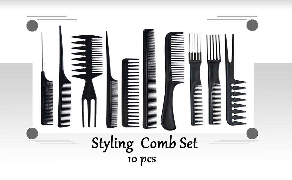 Hair Comb for Women Men Kids Hairdressing Hair Styling Kit Hair Cutting Comb for Hair Styling Tool
