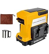 GRVODFRTA Cordless Outdoor Coffee Maker Compatible with Dewalt 20V Max Battery, Single Serve For ...