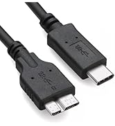 3FT External Hard Drive Cord to USB C for Western Digital WD My Passport, Seagate, Toshiba Canvio...