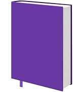 KICNIC Big Purple Fabric Book Cover for Hardcover, 9x11 Inch, 1 Pack, Up to 10”x12.5”, Adjustable...