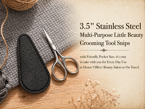 Small scissors sharp precision scissor with case 4