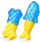 Pawaboo Dog Cooling Chew Toys, 2 Pack Freezable Pet Teething Toys for Summer Cooling, Dog Freezer...