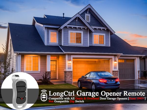 Compatible with Genie & Overhead Door garage opener (1995+)