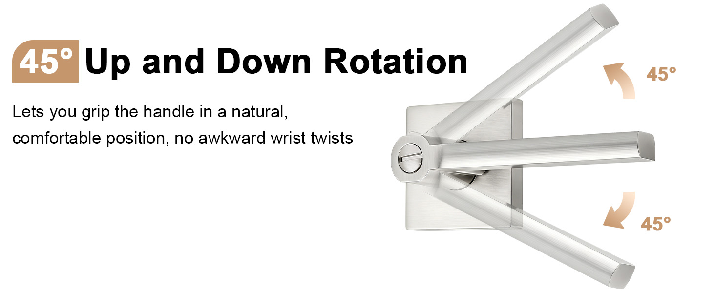 Nickel Privacy Door Handle
