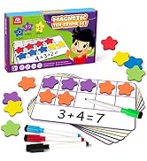 Coogam Magnetic Ten-Frame Set, Math Manipulative EVA Number Counting Games, Montessori Educationa...