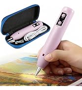 Electric Diamond Painting Pen - Cordless Diamond Art Pen Low-Noise Wax-Free, Rechargeable 3-Speed...