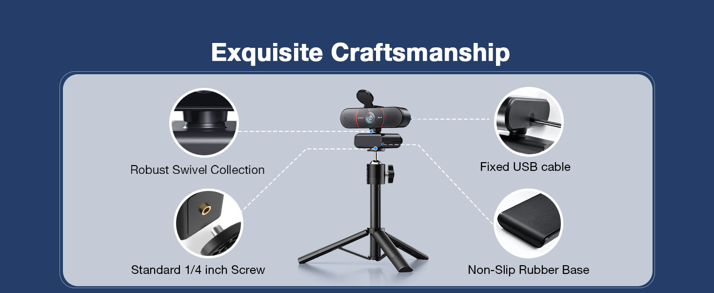 Exquisite Craftsmanship Webcam 4K