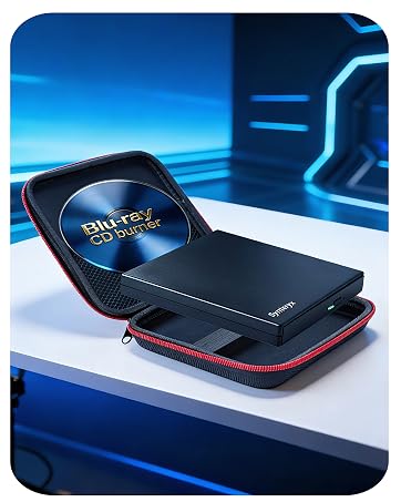 Black Blu-ray CD Burner