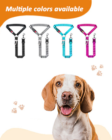 Dog seat belt harness for car