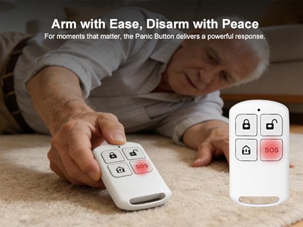 Wireless Home Security System with Wireless 24/7 Professional Monitoring - No Contract - Alexa