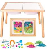 Creativity for Kids Sensory Table with 29-Piece Color Party Accessory Kit | Indoor Toddler Activi...