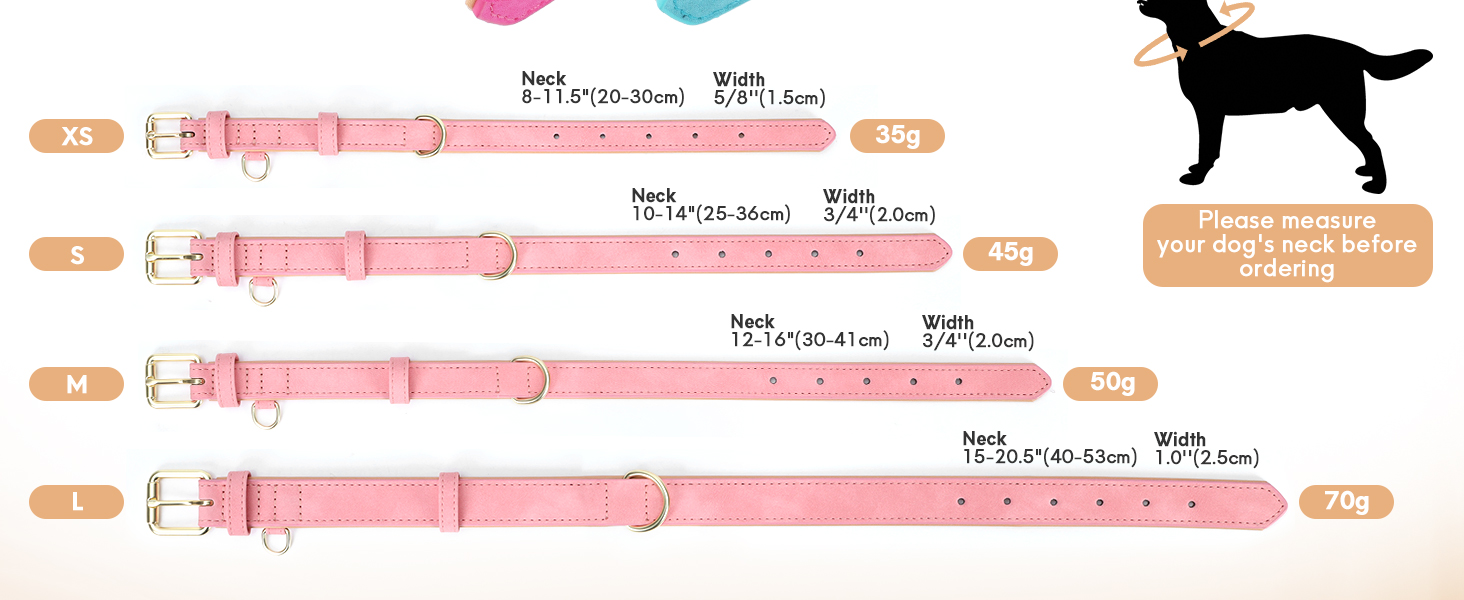 soft padded leather dog collar for large dogs
