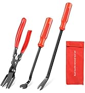 GOOACC 3 Pcs Clip Pliers Set & Fastener Remover - Auto Upholstery Combo Repair Kit with Storage B...
