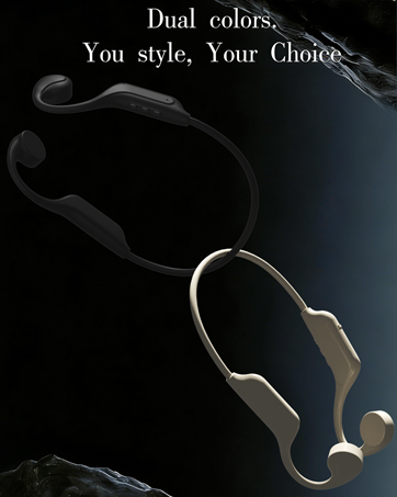 Bone conduction headphones dual colors open ear wireless design for sports running and daily use