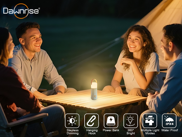 camping lantern with 4 modes