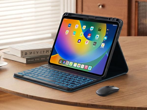 ipad 10th generation case with keyboard and mouse