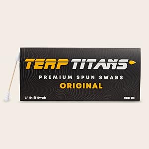 Terp Titans Original Cotton Swabs Stiff Bamboo with Large Tips