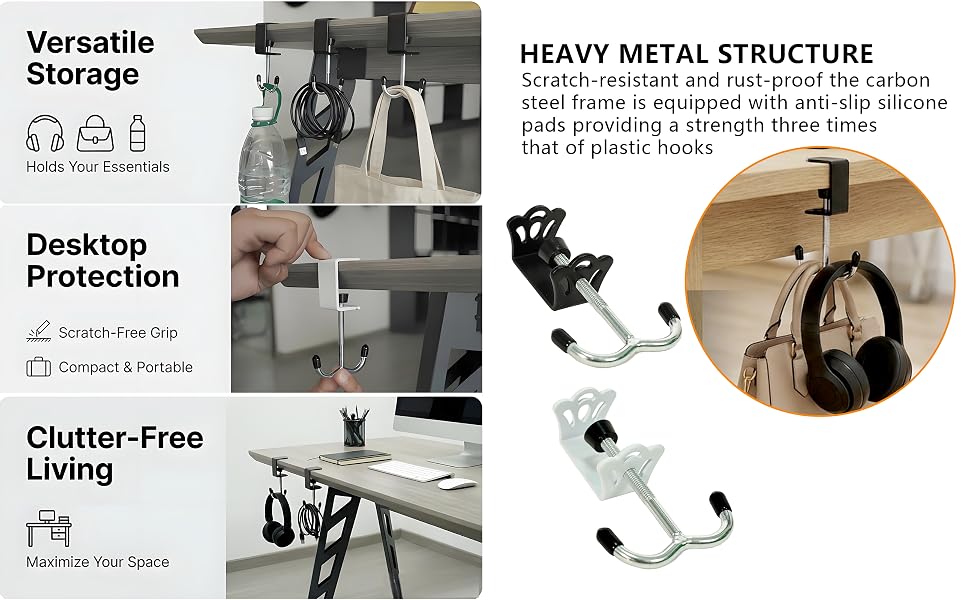 desk backpack hook backpack holder bag hook for desk backpack storage desk hooks