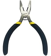 BOOSDEN Mini Lineman's Pliers, 5 Inch Side Cutter Linesman Pliers, Combination Pliers, High Lever...