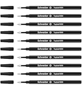 Schneider Rollerball Refill Black Fine - Smooth Writing Pack of 10 Rollerball Refills Designed fo...