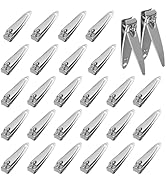 Nail Clippers Bulk Stainless Steel Portable Fingernail Cleaner Thick Sturdy Toenail Clipper, Trav...