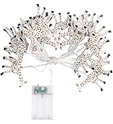 Uonlytech Giraffe Lamps, LED Giraffe String Lights Iron Art Animal Giraffe Light String Colorful ...