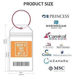 Waterproof Cruise Luggage Tag Holders