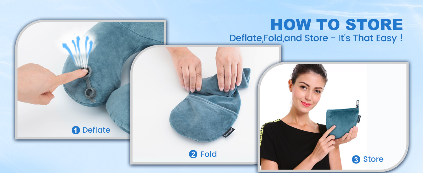 inflatable airplane pillow