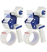 JARLINK Packing Tape Dispenser Gun (2 Pack) with 2 Rolls Tape, 2 inches Lightweight Industrial Si...
