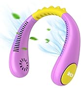 Kkdi Kids Neck Fan, Portable Bladeless Fan for Kid 4-14Y Girls & Boys, 2600mAh USB Personal Mini ...