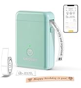 ORGBRO Label Maker Machine with Tape, X1 Portable Bluetooth Mini Label Printer, Support Pre-Cut &...