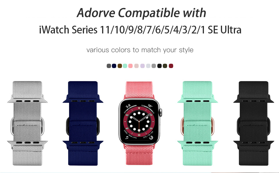 Adorve solo loop compatible with apple watch ultra 3 band men