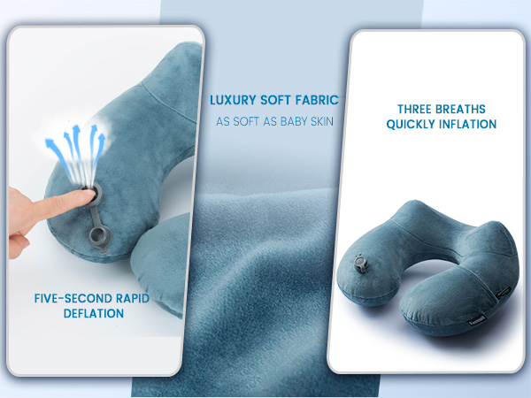 blow up neck pillows for air travel