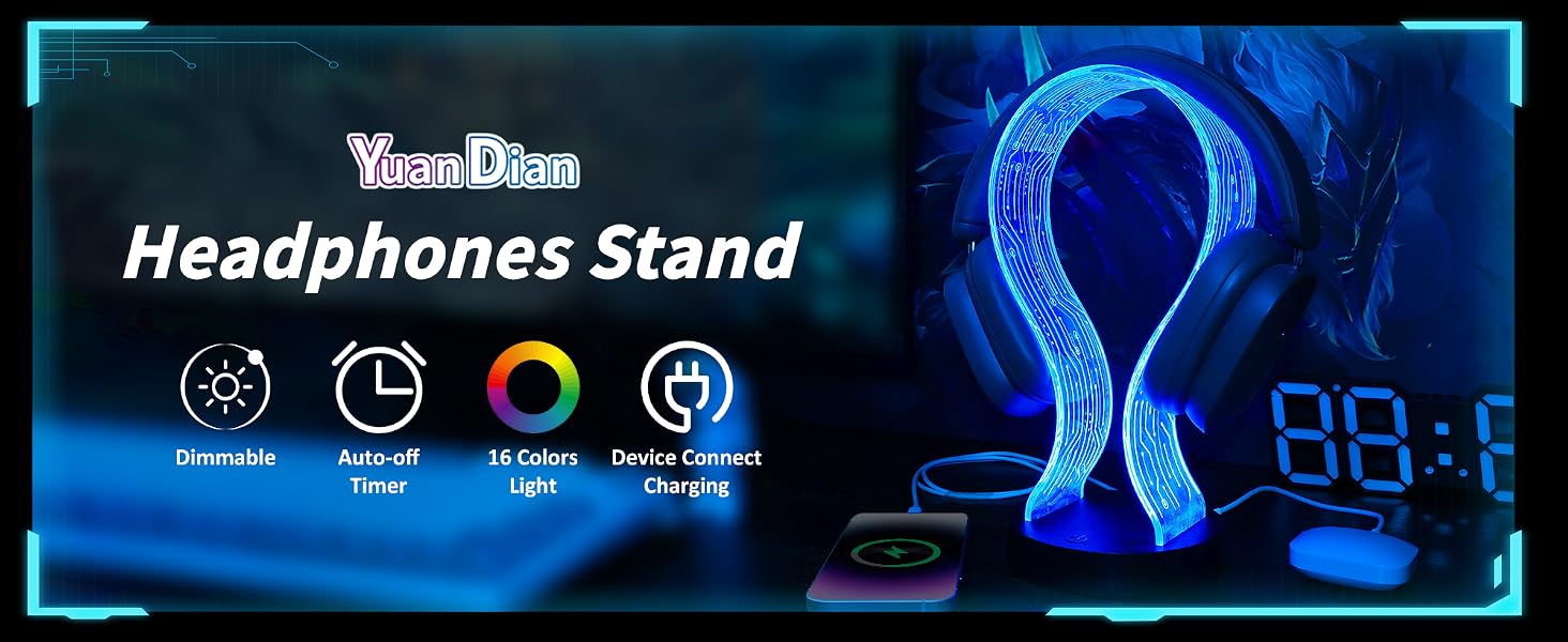 RGB Headphone Stand