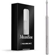 MelodySusie Cuticle Clean Nail Drill Bit 3/32'', Professional Safety Carbide Under Nail Cleaner N...
