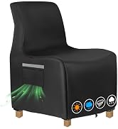 Outdoor Recliner Chair Covers, 600D Heavy Duty Outdoor Patio Chair Covers Waterproof, 31.5" W x 3...
